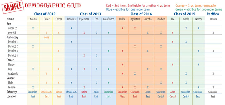 Sample demographic grid