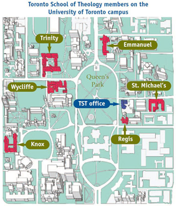 Toronto School of Theology members on the University of Toronto campus