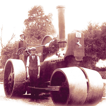 The view from under the steamroller