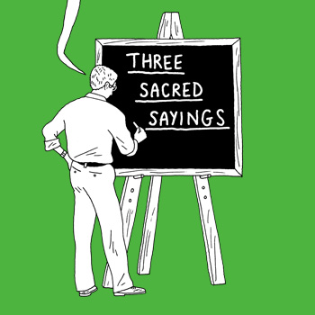 Three sacred sayings